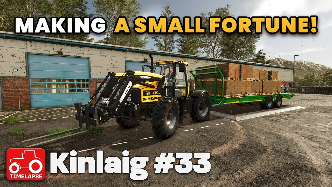 ZROBIĆ MAŁĄ FORTUNĘ NA UBRANIACH!! Kinlaig FS25 Timelapse Farming Simulator 25 Ep 33