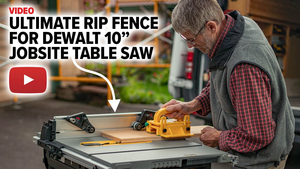 Upgraded Rip Fence for DeWalt 10