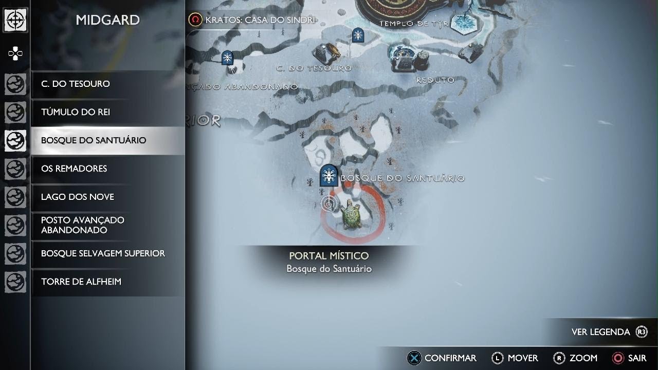 God of War Ragnarok - Como acessar o Bosque do Santuário
