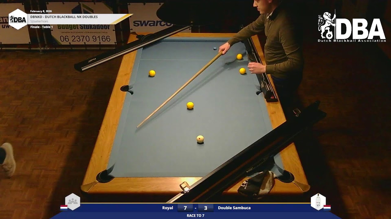 Live streaming of Dutch Blackball Association TV