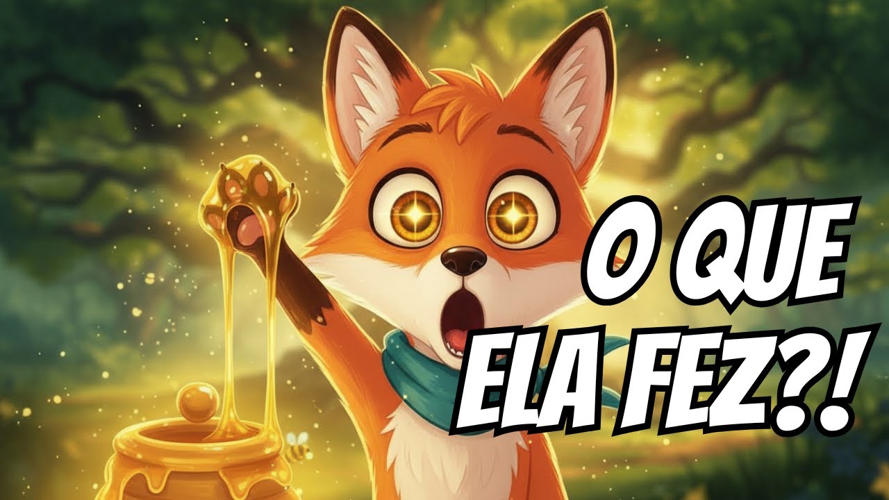 A Raposa que Ficou PRESA no Pote de Mel! 😱🍯 | Fábula Educativa Infantil