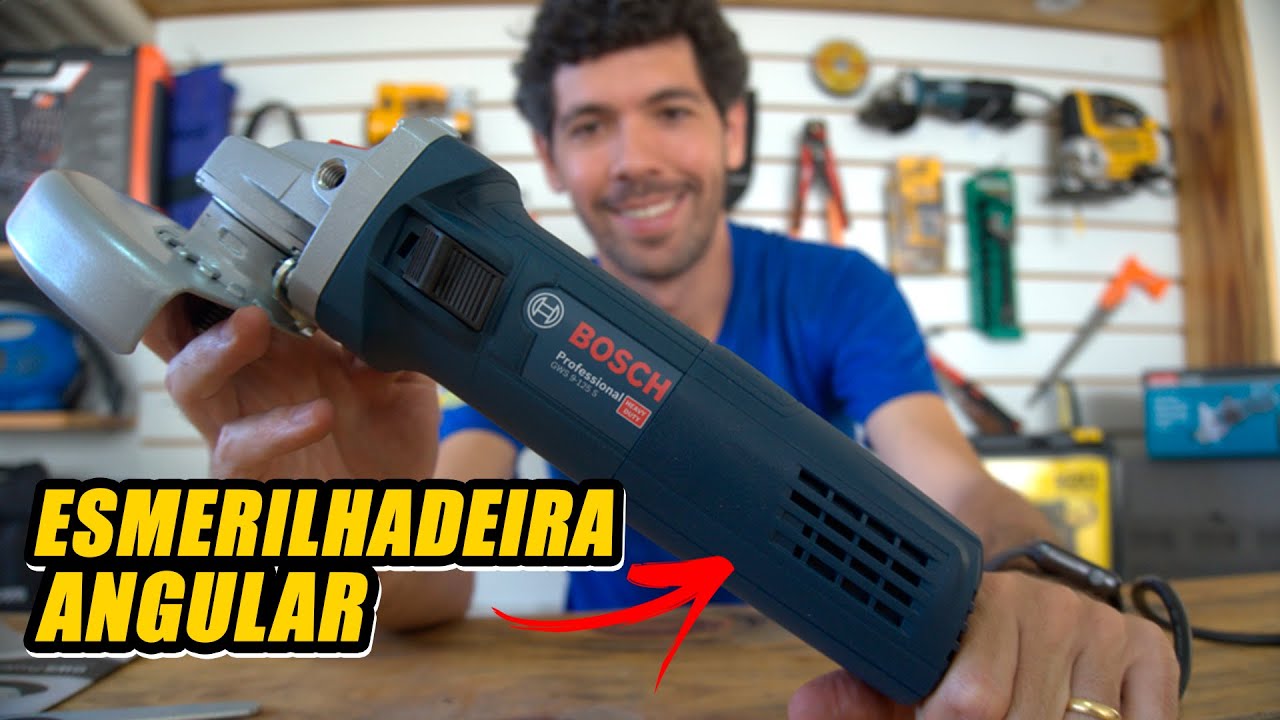 Esmerilhadeira com controle de rotação Bosch