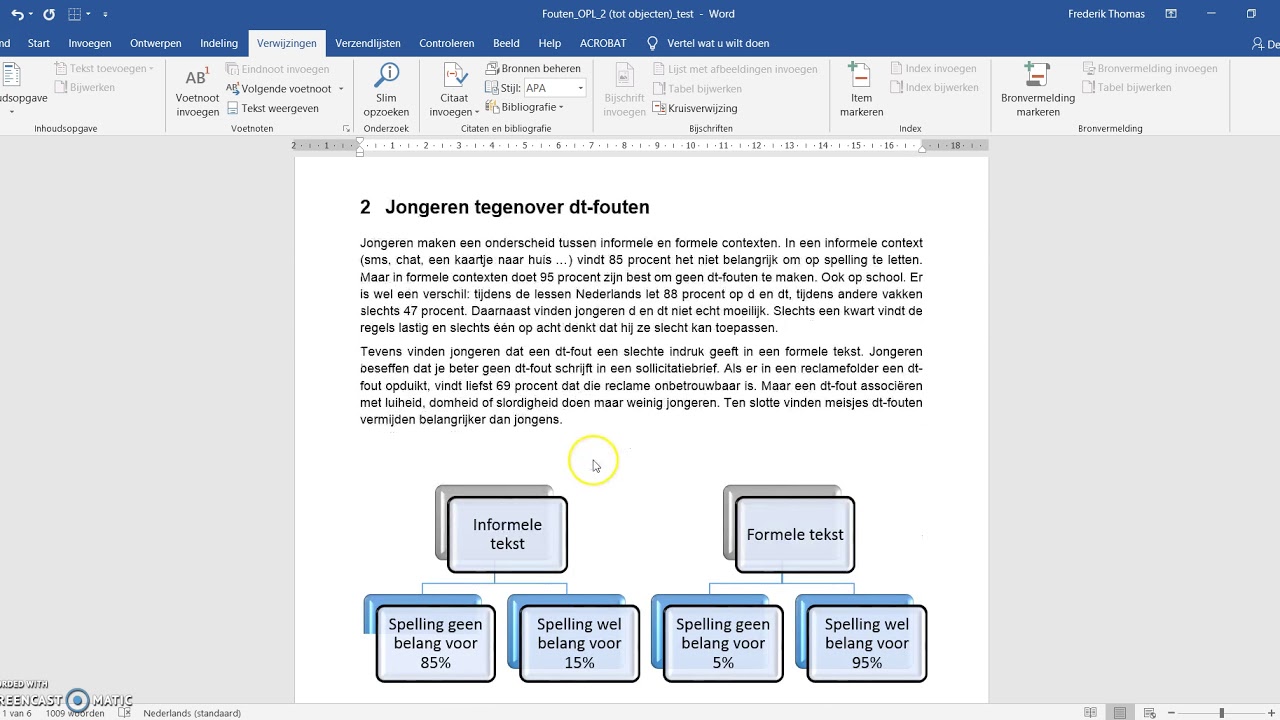 MS Word voetnoten en eindnoten
