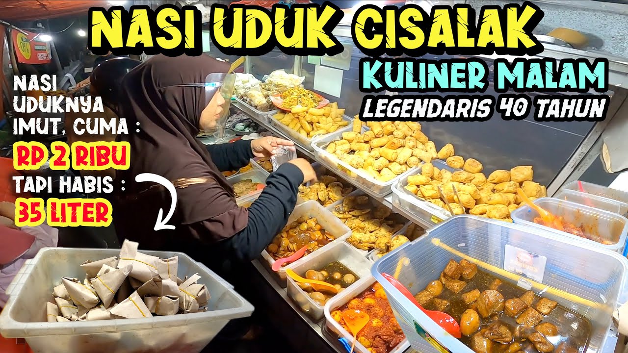 Nasi Uduk Cisalak, Cuma 2 Ribuan, Tapi Ludes 35 Liter Nasi !! Warung Betawi Kuliner Legendaris Depok