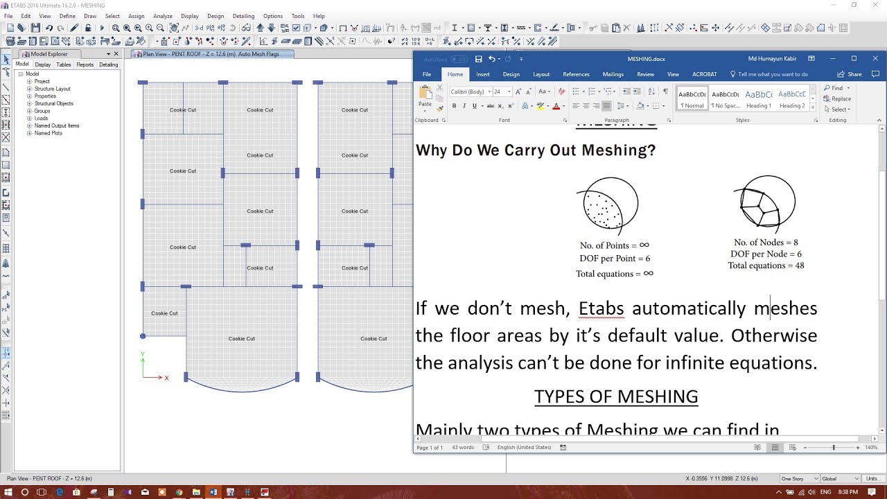 What is Meshing, Why do we Mesh & Types of Meshing in Etabs