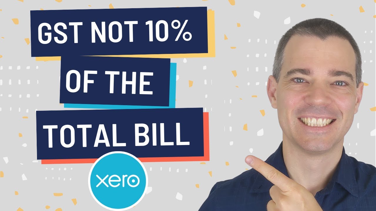 Как закодировать счет в Xero, если НДС не составляет 10% от общей суммы?