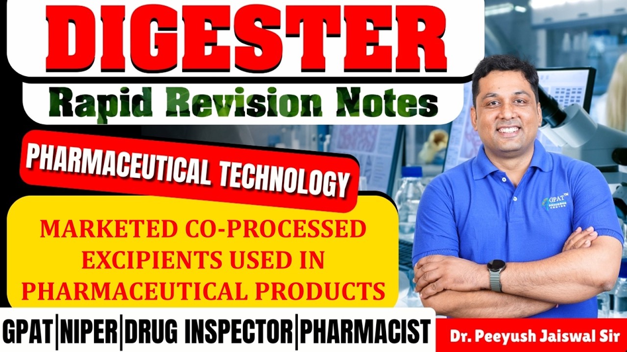 D-230 | Marketed Co-Processed Excipients Used in Pharmaceutical Products | Rapid Revision