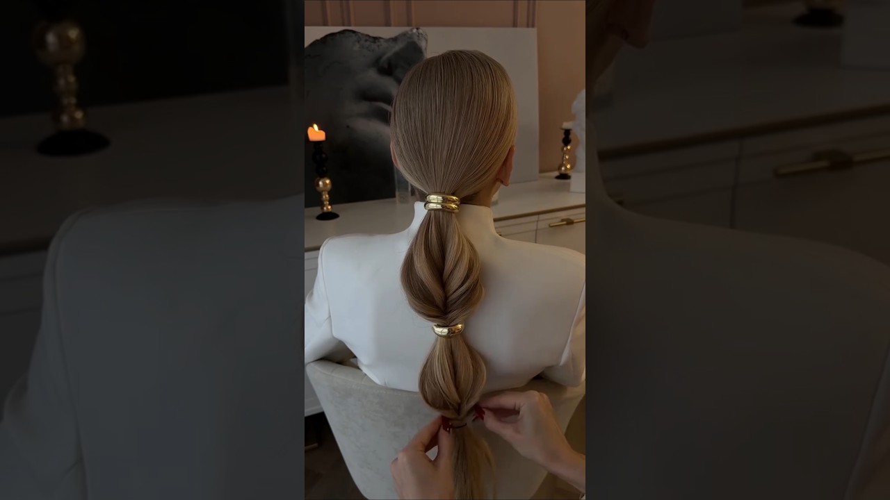 Amazing Sleek Low Ponytail Hairstyle Tutorial ✨😍