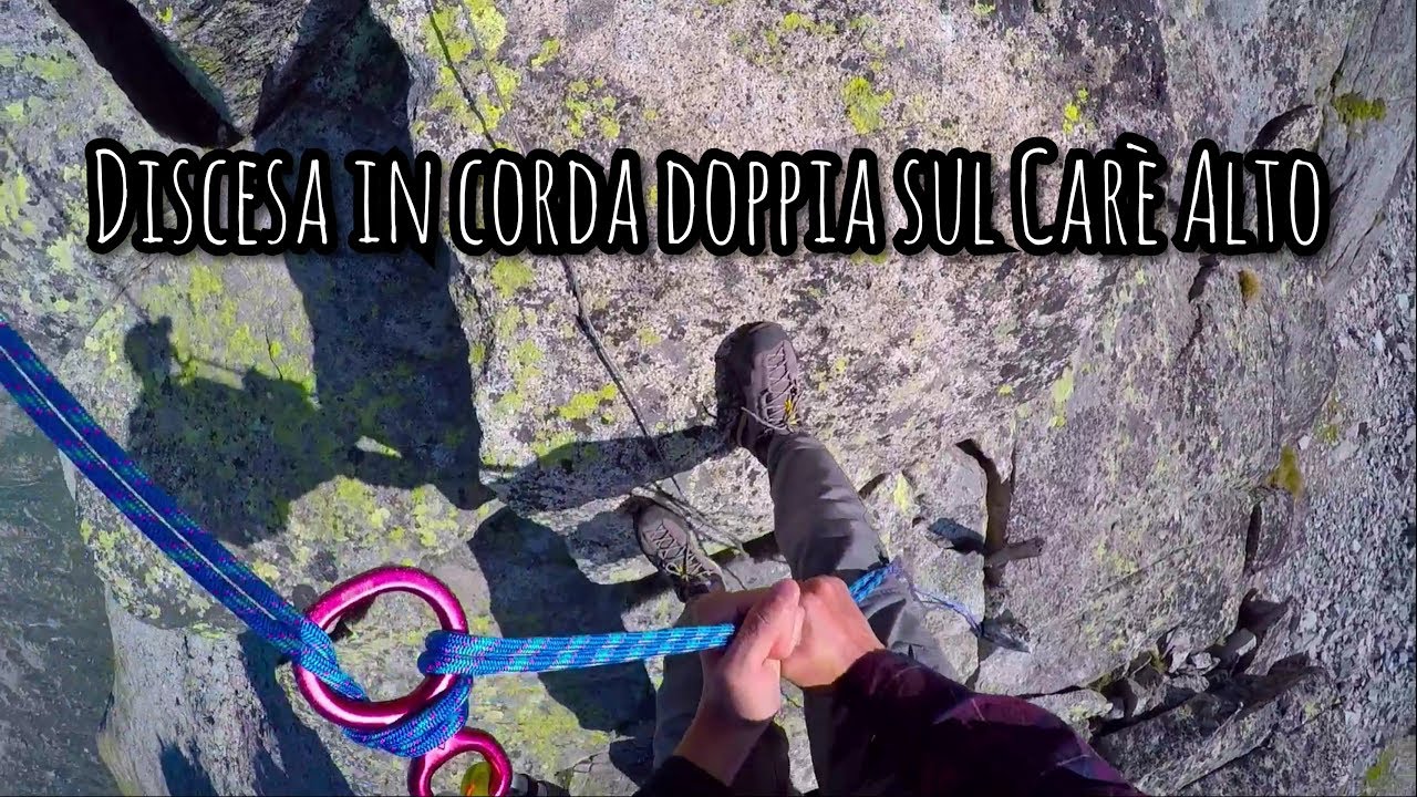 Come ho fatto la discesa in corda doppia sul Car&egrave; Alto