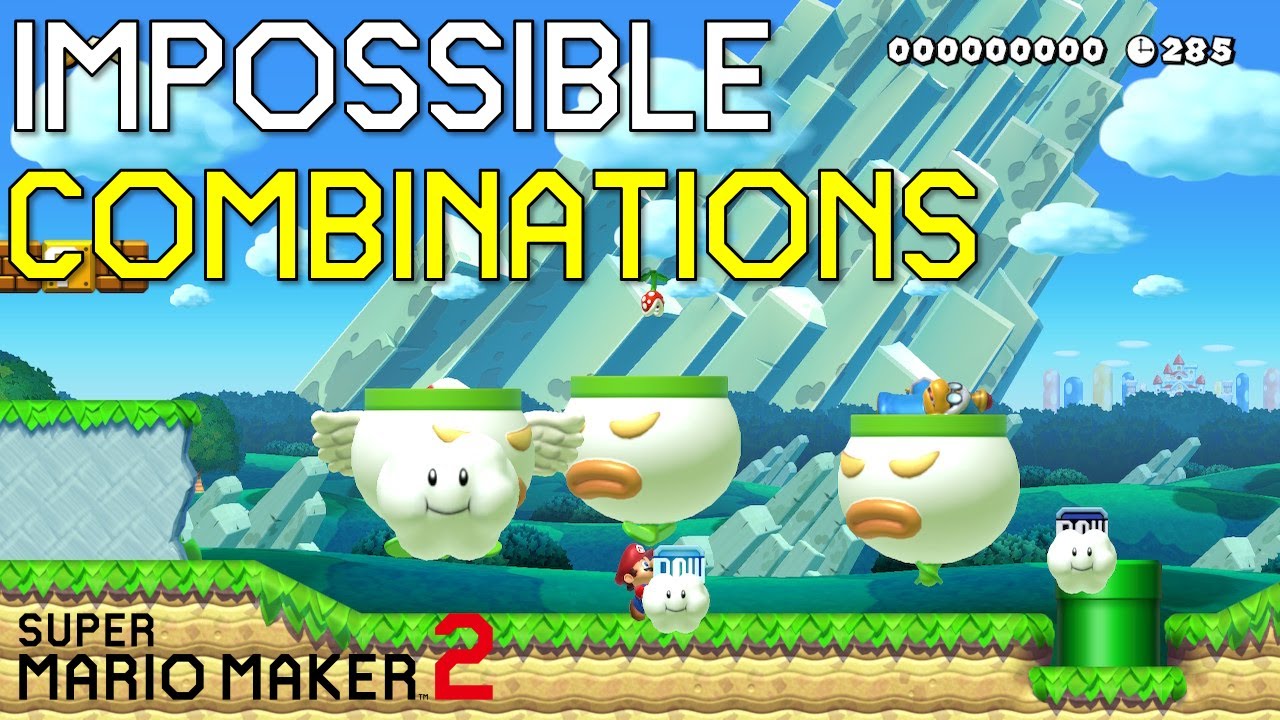 IMPOSSIBLE Combinations With The GAME GENIE GLITCH | Glitches in Mario Maker 2