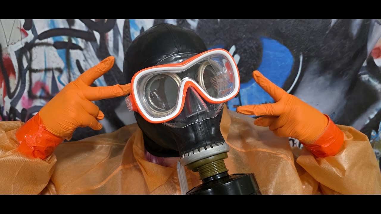 Маска-акваланг Intex Aqua Flow Wave Rider, резиновый противогаз, защитный костюм Zentai Hood, пер...