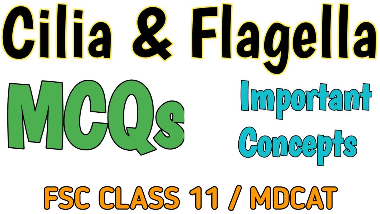 CILIA and FLAGELLA MCQS | BIOLOGY FSC CLASS 11 and MDCAT | Important Concepts