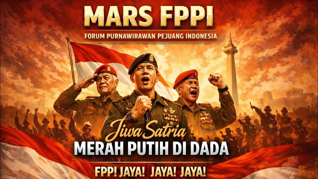 MARS FPPI | Forum Purnawirawan Pejuang Indonesia | Jiwa Satria, Merah Putih di Dada