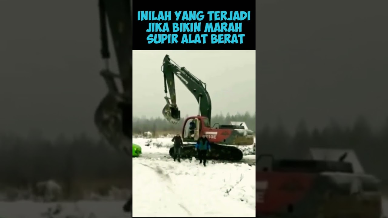 Inilah yang Terjadi jika Bikin Marah Supir Alat Berat#vidiokocak#aingdarma99#shorts