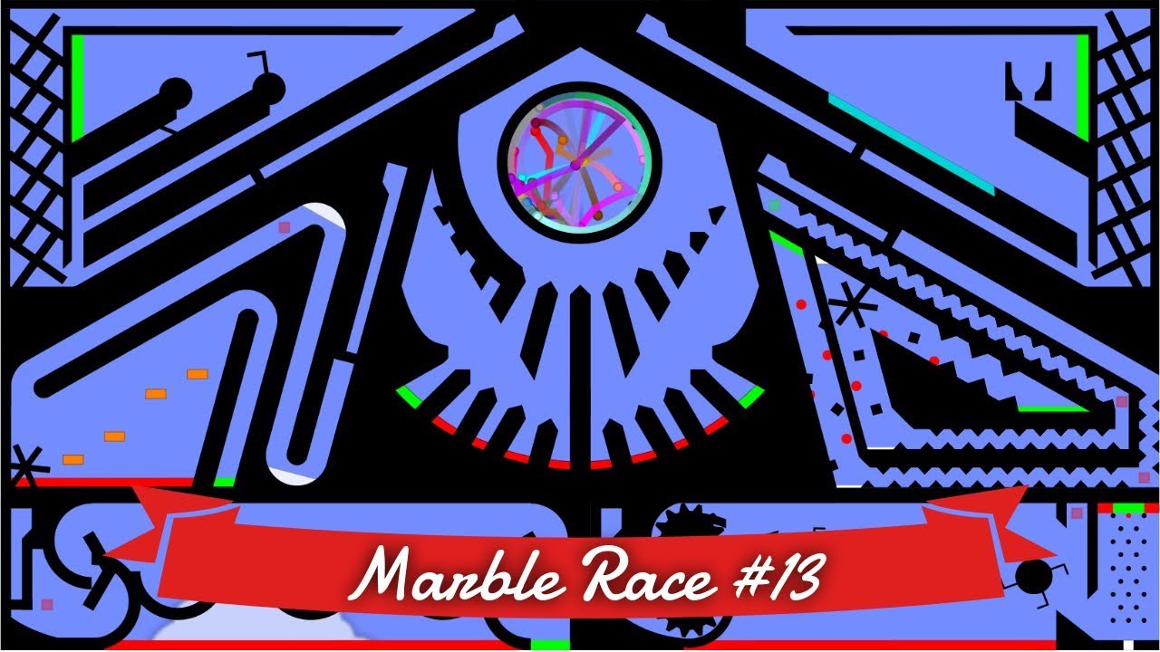 Marble Race #13: Elimination - 32 colors | Bouncy Marble