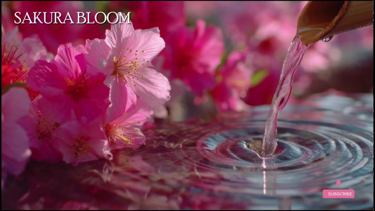 🔴 桜の調べ – 日本庭園の水音と風鈴の癒し | 心を落ち着ける音楽👉 Zen garden + wind chimes vibes.
