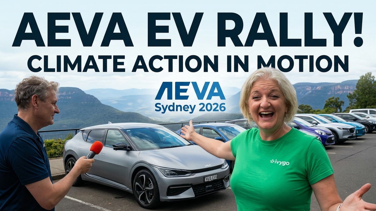 EV Owners Celebrate EV driving at the AEVA Rally  🏁  NSW Climate Action Week 2026