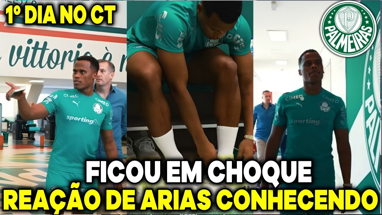 😱JOHN ARIAS FICOU EM CHOQUE! VEJA COMO FOI A REAÇÃO DE ARIAS CONHECENDO A ACADEMIA DO PALMEIRAS