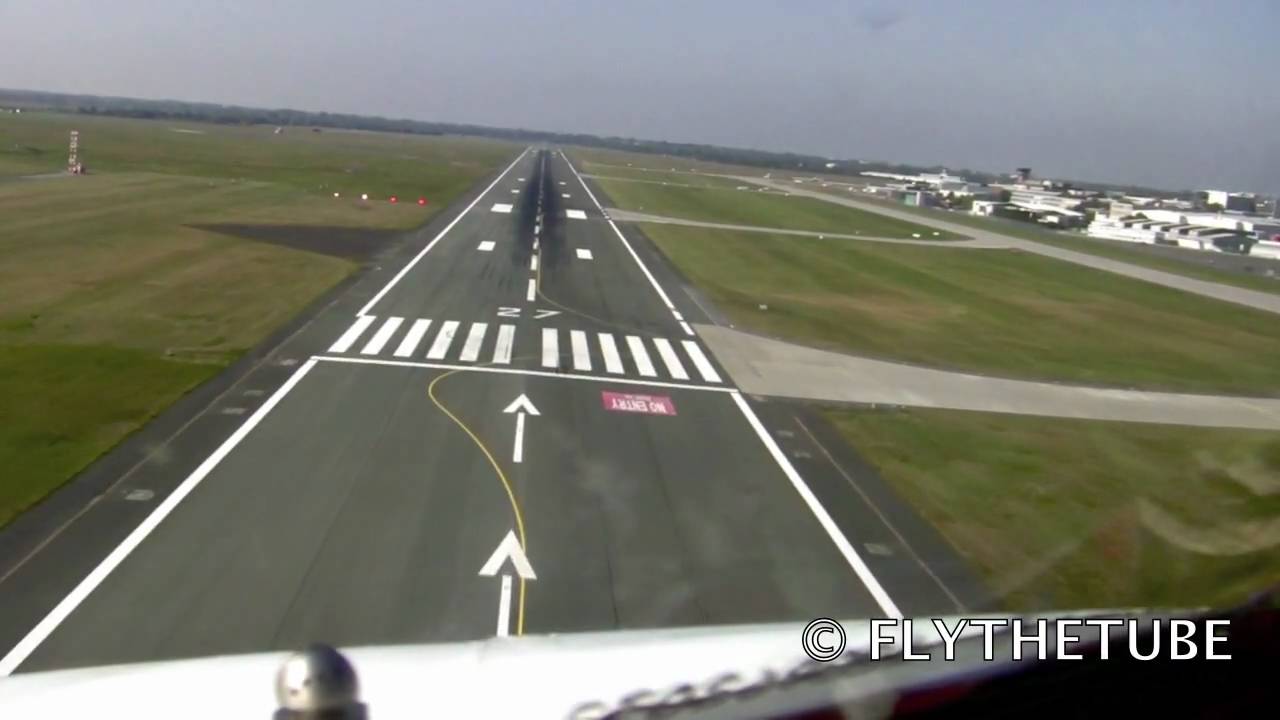 ILS RWY 27 at Bremen (BRE / EDDW) Airport, HD Cockpit View