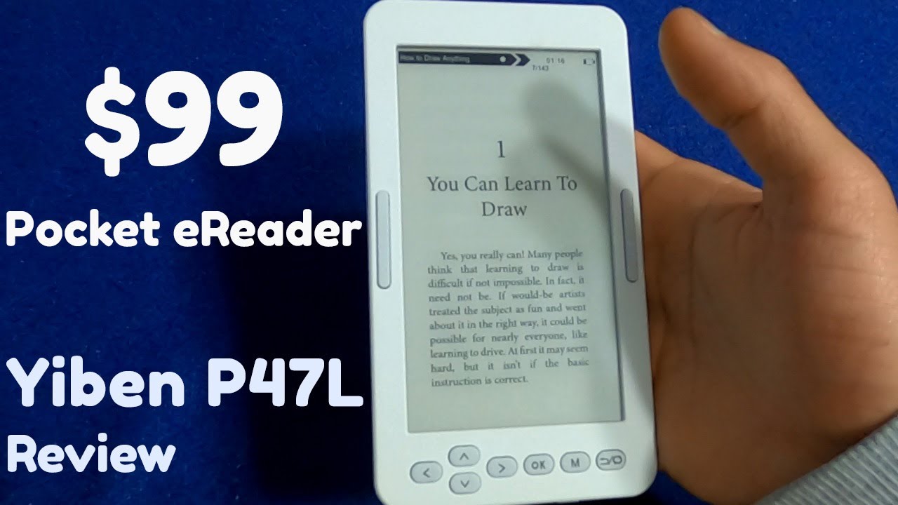 Yiben P47L Review - 99$ Pocket eReader with English menu, Autoflip etc