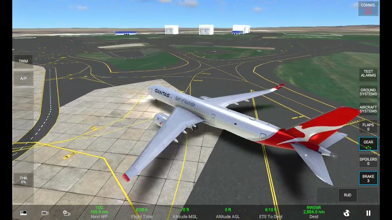 Perth Australia (YPPH) to Auckland New Zealand (NZAA) [A359] [QFA] [Qantas] 