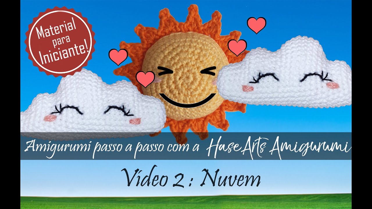 Amigurumi passo a passo com a HaseArts - Vídeo 2: Nuvem