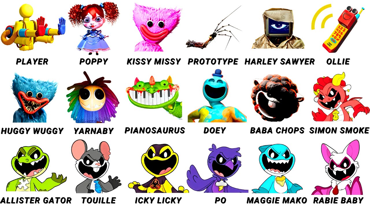 Every characters Poppy Playtime in 12 Minutes