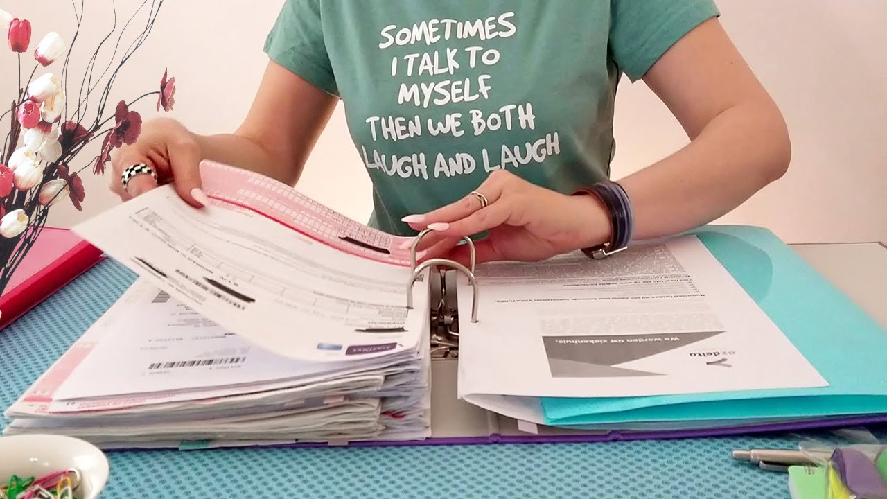 ASMR Paper Sorting • Decluttering & Organizing • No Talking