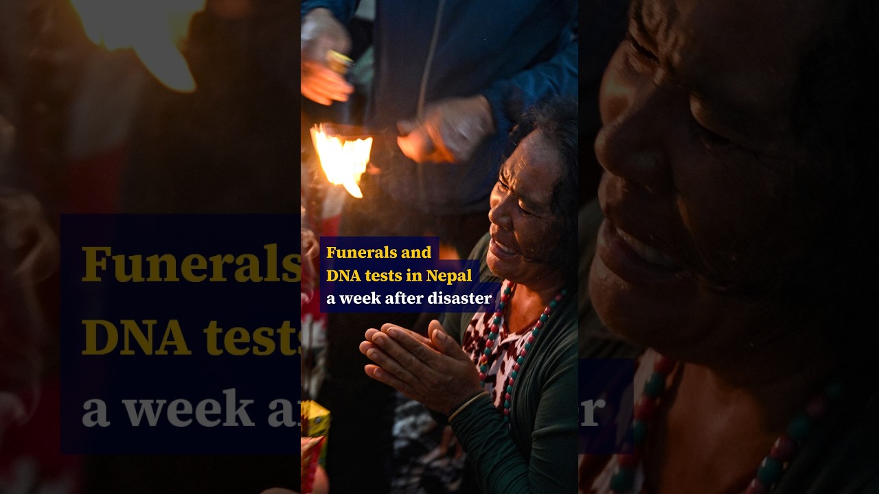 Funerals and DNA tests in Nepal a week after disaster