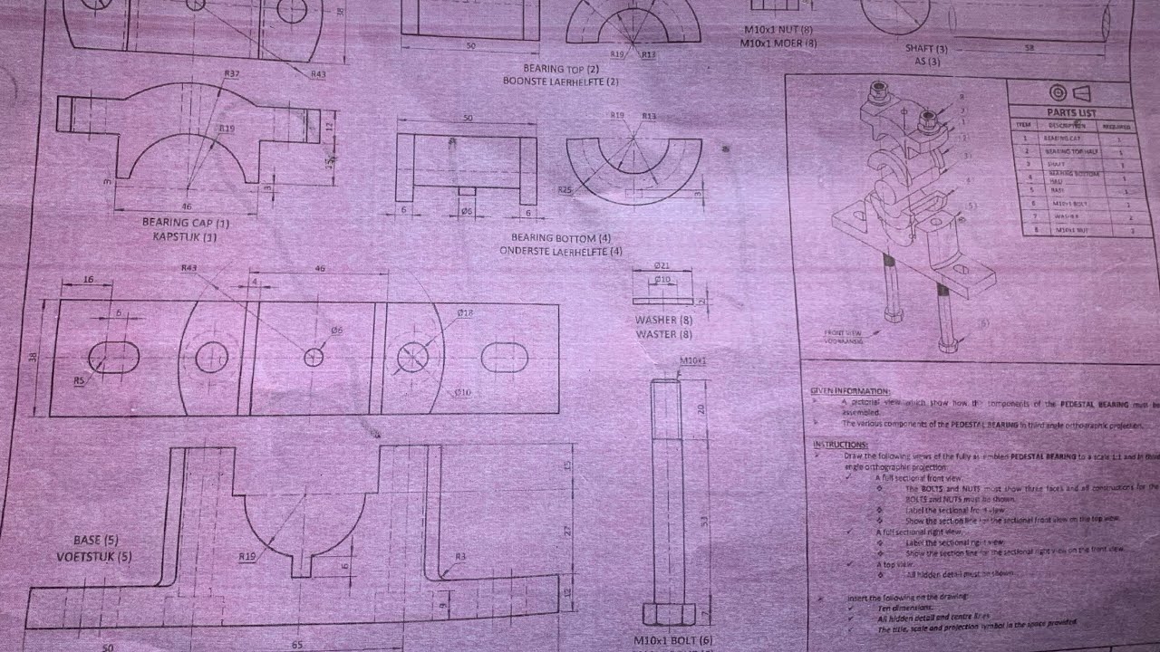 Grade 11 Assembly Drawing Part 3