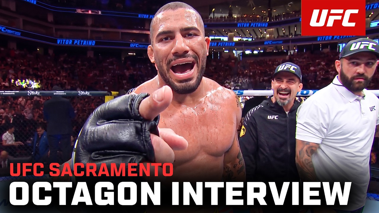 Интервью с Витором Петрино в октагоне | UFC Сакраменто
