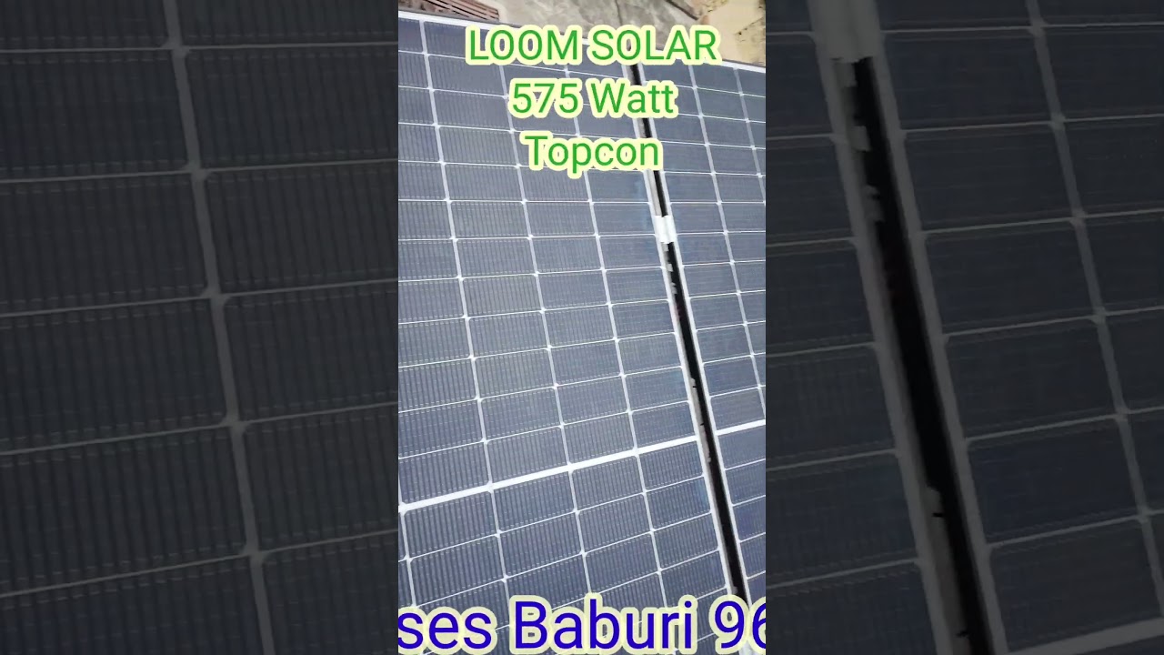 Loom Solar 575 watt Topcon Solar Panel