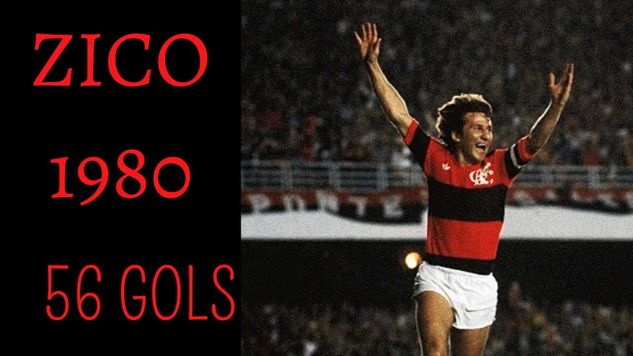 ZICO GOLS EM 1980
