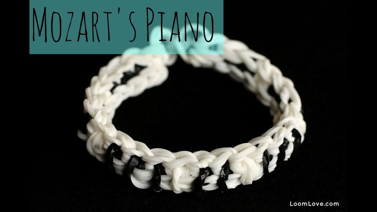 How to Make Mozart's Piano Rainbow Loom Bracelet