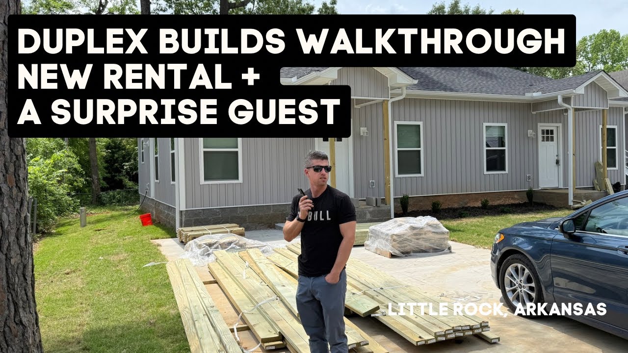 Building Duplex Rentals: Start-to-Finish Tour + Funny Surprise Visitor!