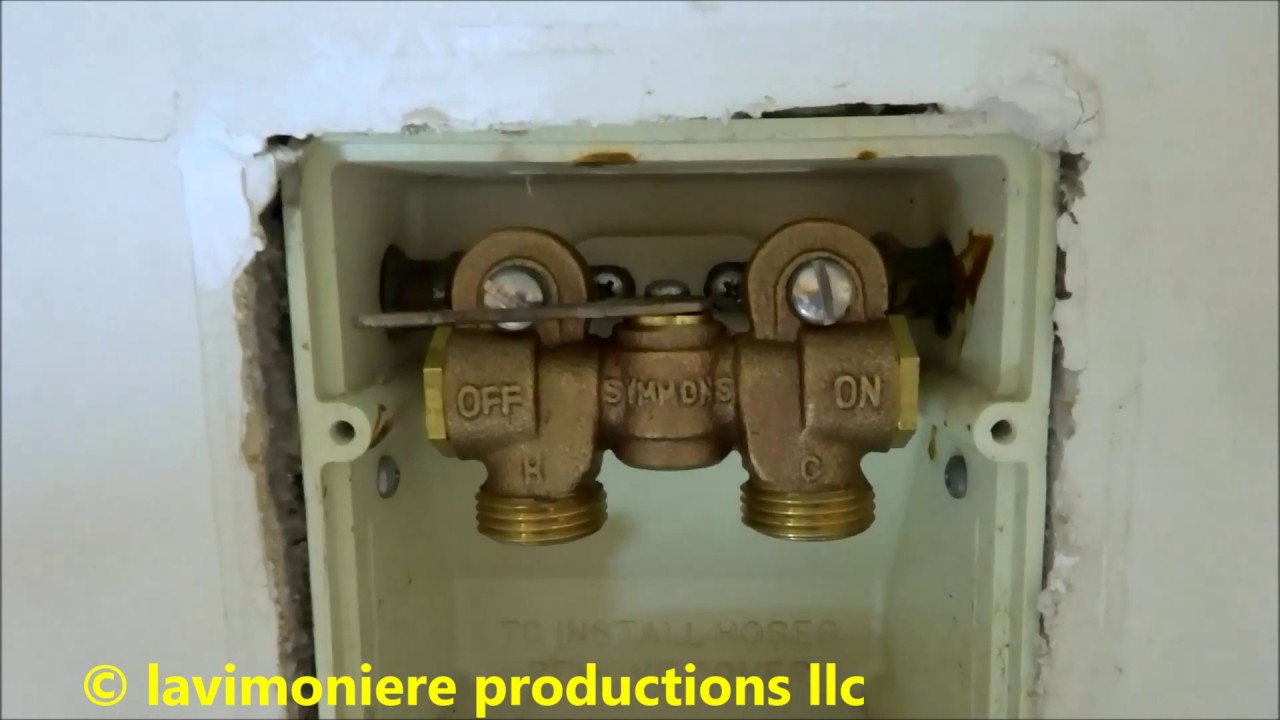 washer machine valve will not shut water off