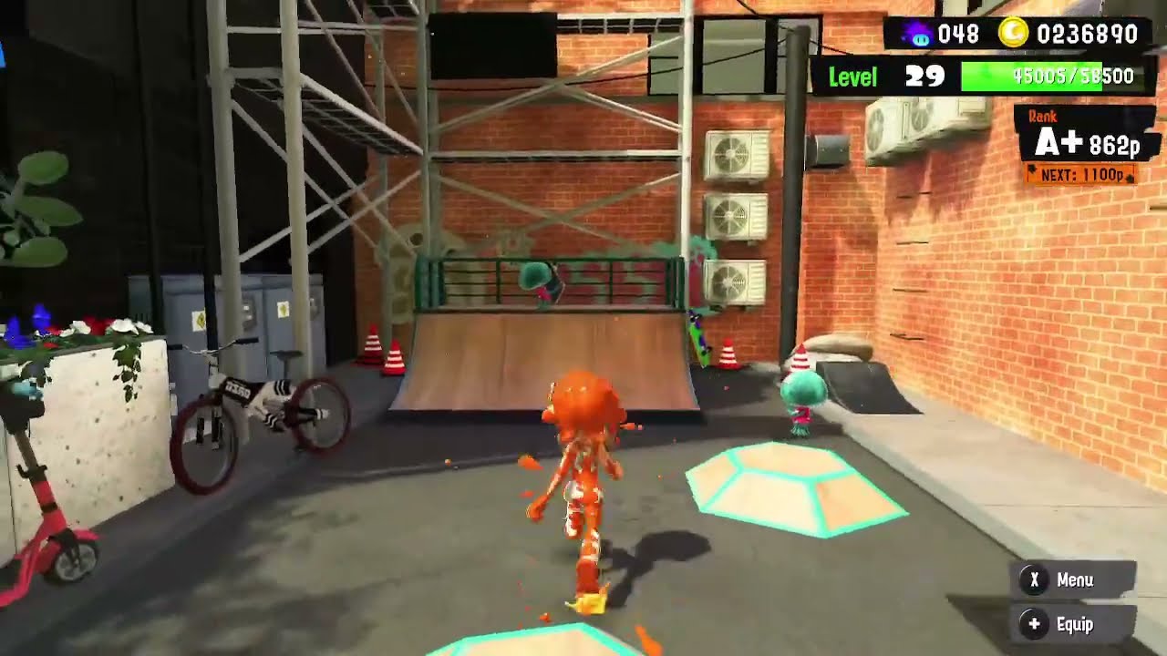 Splatoon 3 - Clipping out of bounds in Inkopolis Square