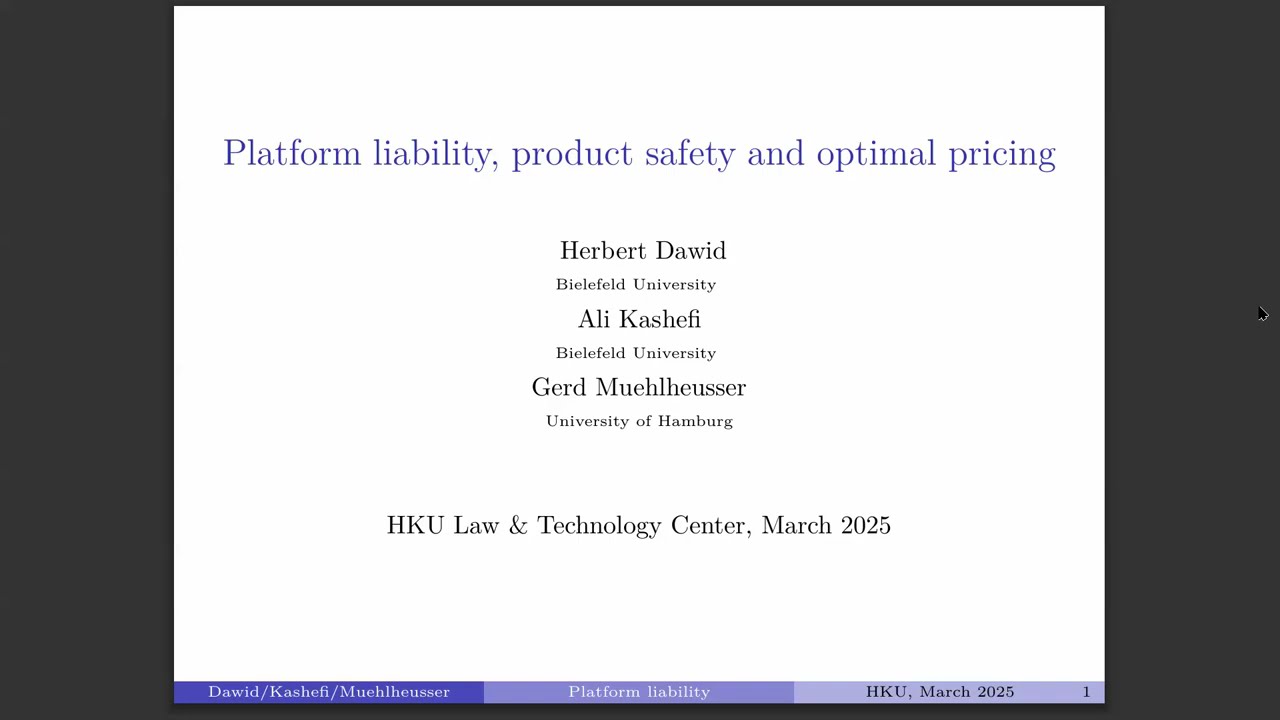 Platform Liability, Product Safety and Optimal Pricing