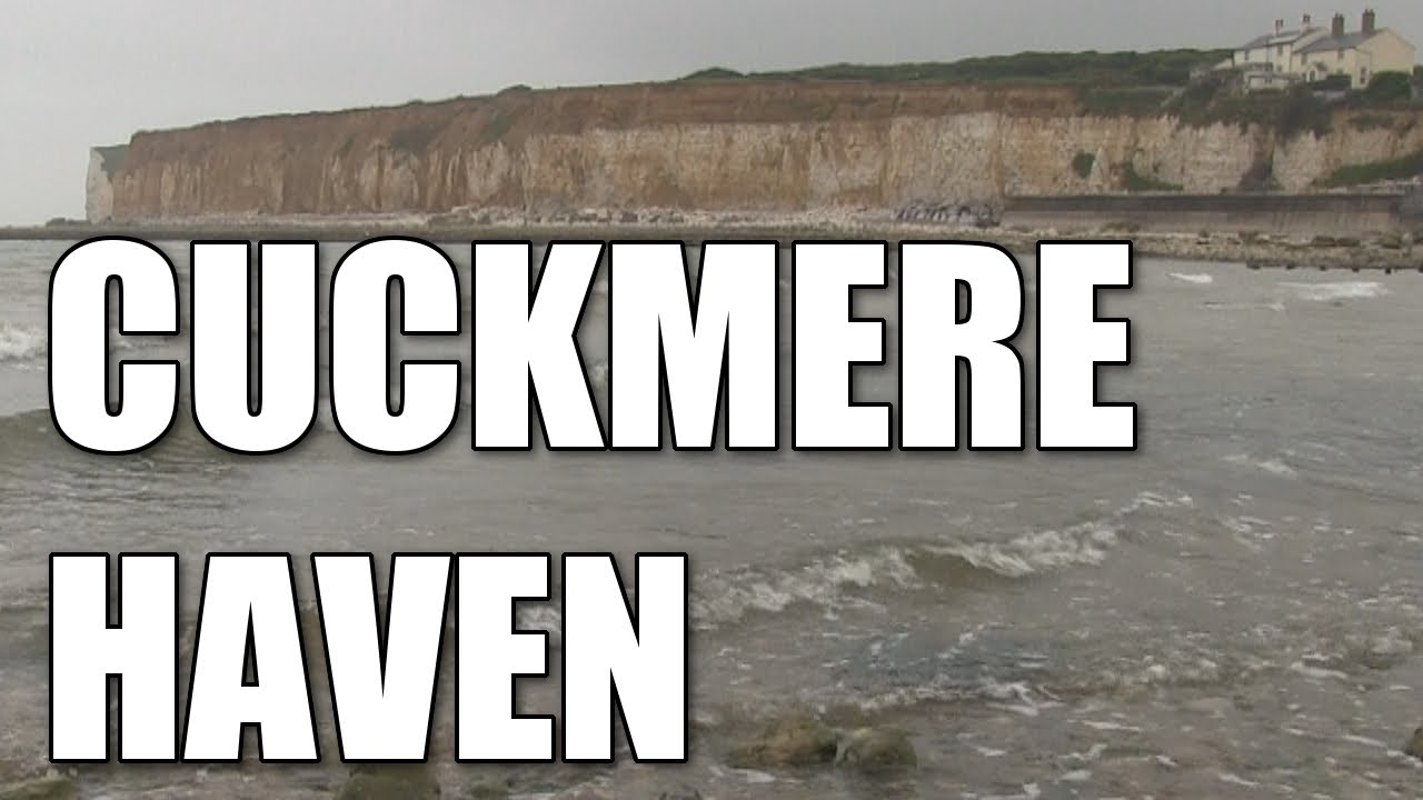 Cuckmere Haven in East Sussex - English shore fishing mark, South Coast, England, Britain, UK