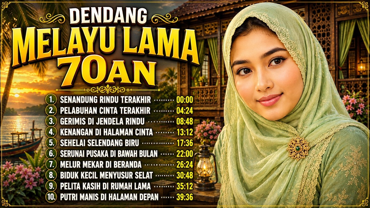 Dendang Melayu Lama 70an 🌿 Lagu Melayu Lawas Nostalgia Sepanjang Masa | Full Album Playlist Terbaik