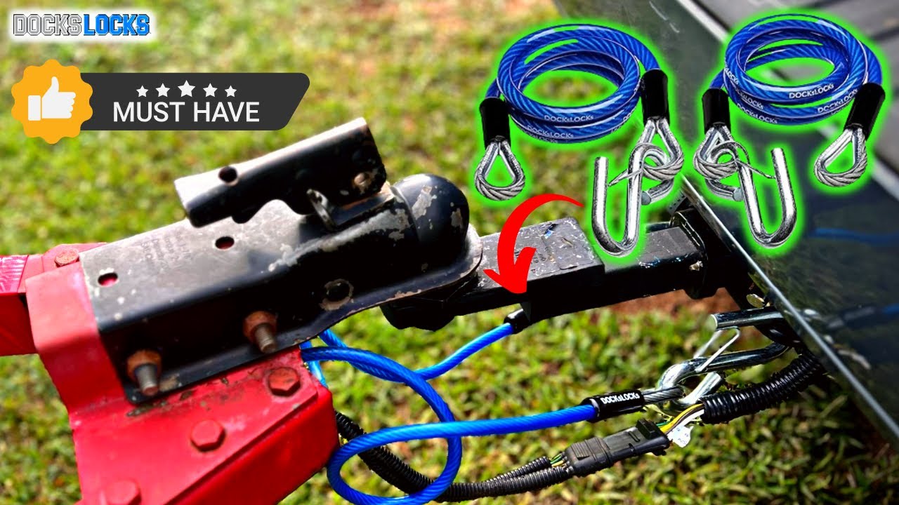 Self Coiling Trailer Safety Towing Cables - Install/Review