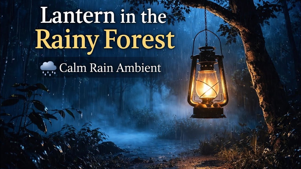 Lonely Lantern in the Dark Forest 🌙 Deep Ambient  for Relaxation & Sleep