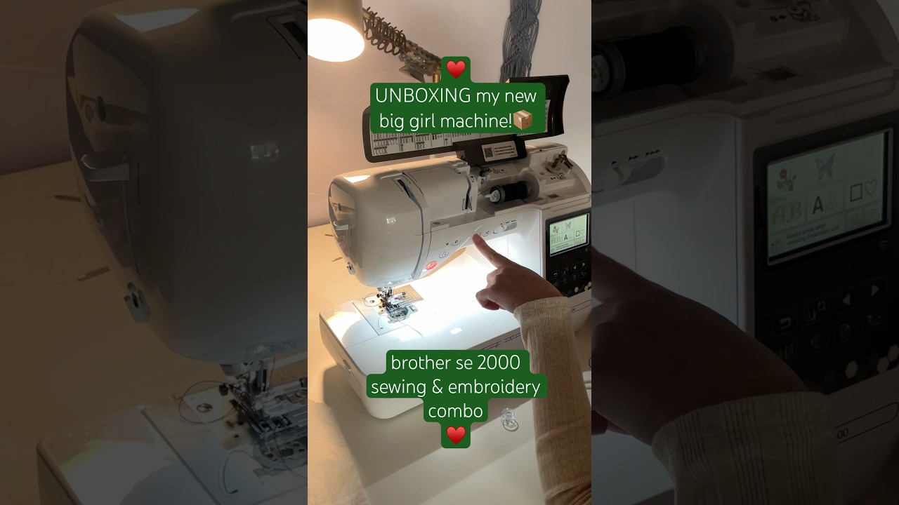 Brother se 2000 unboxing 📦#unboxing #brothermachine #brotherse2000 #embroidery #sewing #craft #diy