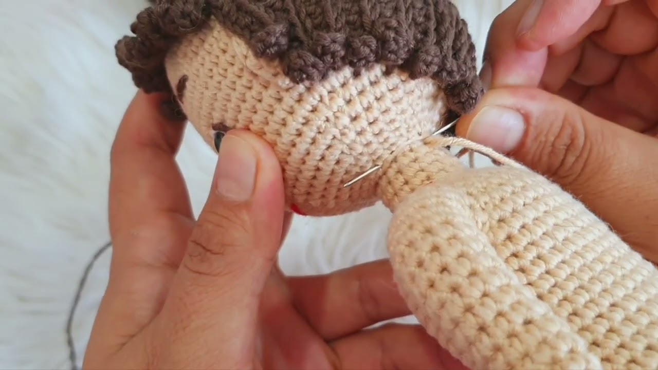 AMİGURUMİ MARK BEBEK 35 CM BÖLÜM 4 amigurumi doll subtitle