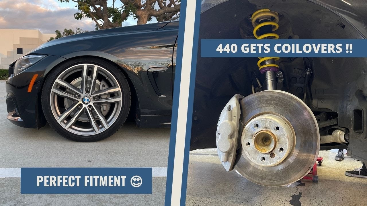 440 GETS LOWERED ON KW V1 COILOVERS!! * PERFECT FITMENT *