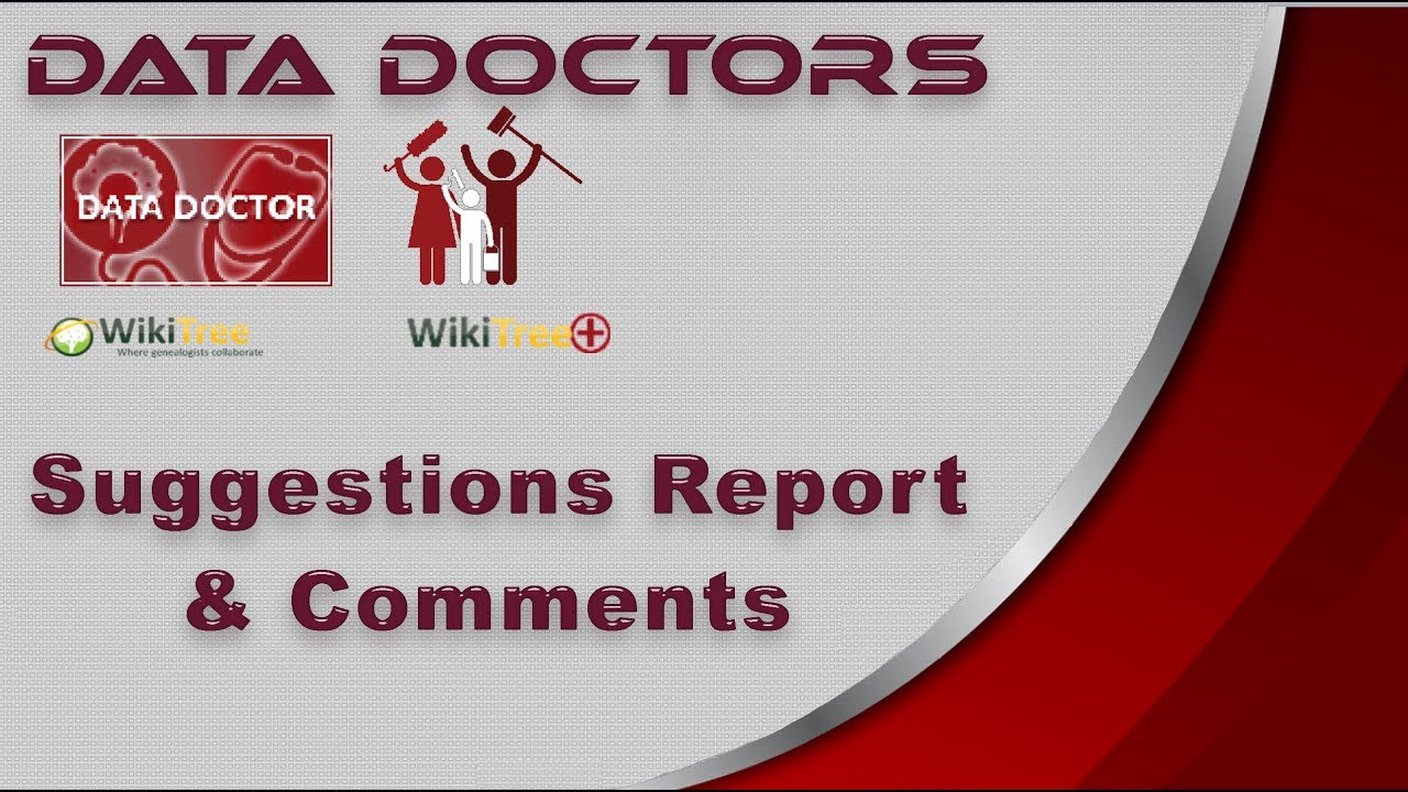 Data Doctors - Suggestions Report