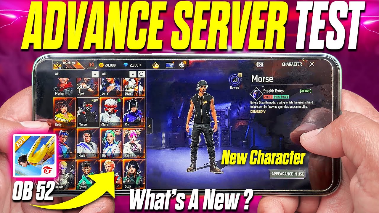 Free Fire OB52 Advance Server Test - What's New?