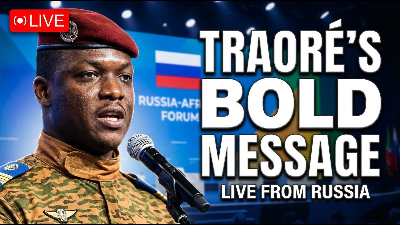 LIVE: Ibrahim Traoré Powerful Speech in Russia Shocks the World
