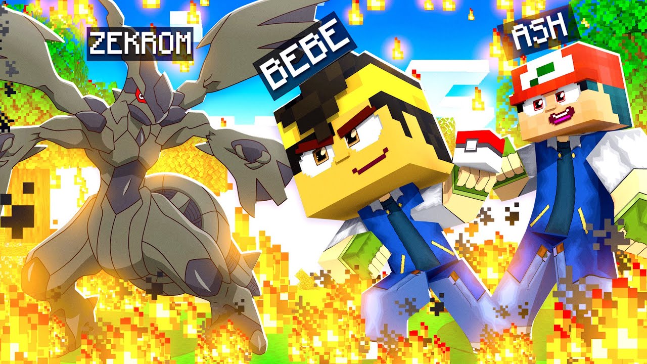 Who's Your Family? O FILHO DO ASH KETCHUM CONSEGUIU UM ZEKROM no Minecraft! *Pokémon*