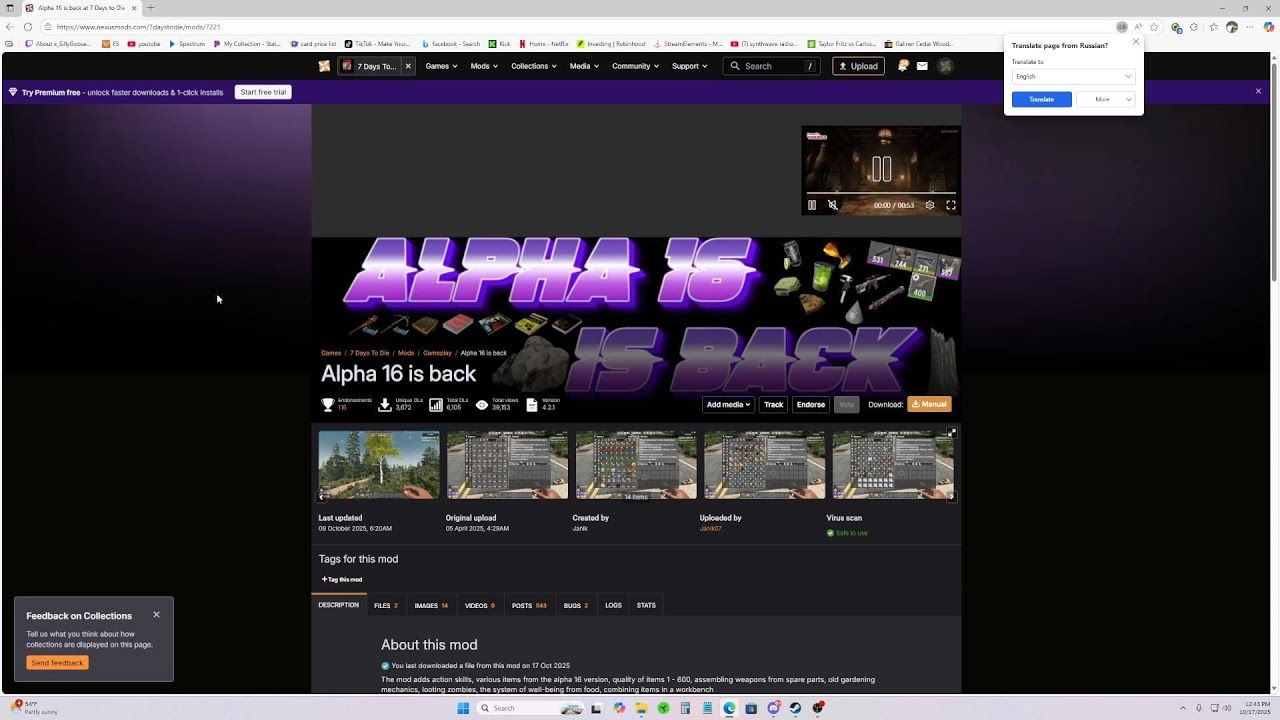 How To Install The Alpha 16 Is Back Overhaul Mod 7 Days To Die